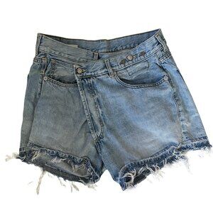 R13 Womens Distressed Denim Cutoff Shorts Size 28 Made In Italy